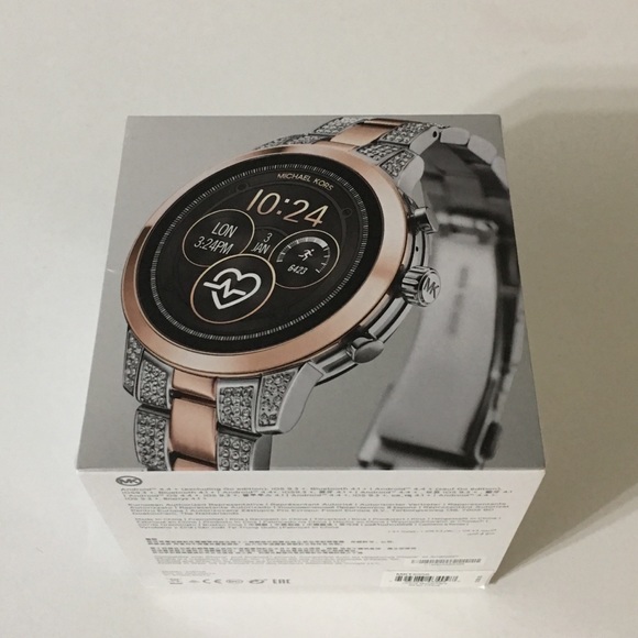 michael kors runway two tone smartwatch